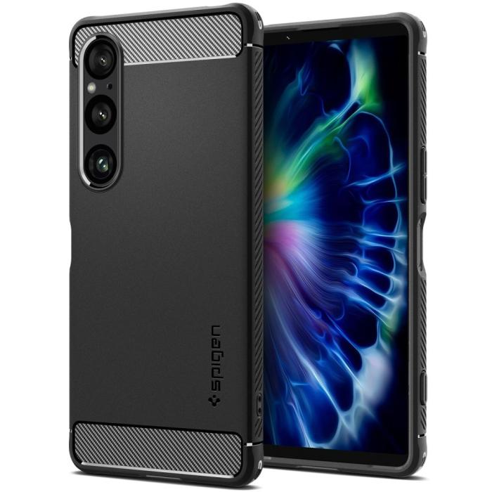 Bild 1, Spigen Sony Xperia 1 VI Skal Rugged Armor Matt Svart