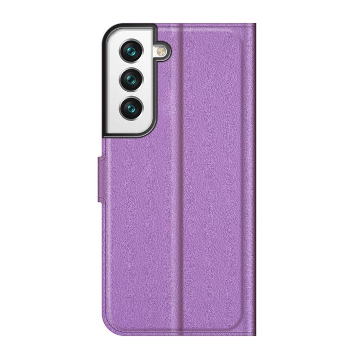 Bild 3, Samsung Galaxy S22 Plus Fodral Litchi Textur Lila