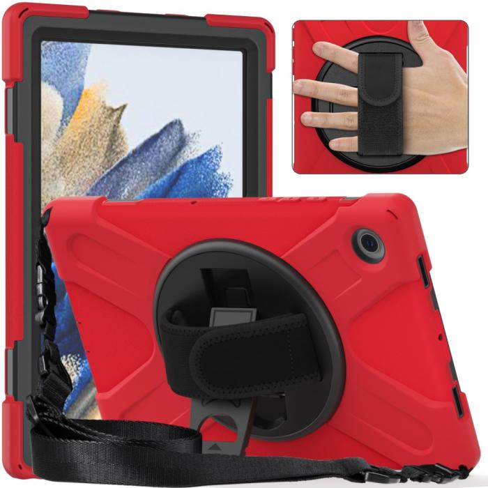 Bild 5, Galaxy Tab A8 10.5 Roterande X-Shape Hybrid Skal