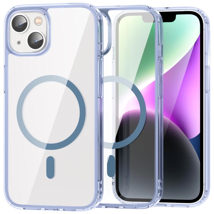 Bild 1, ColorPop iPhone 14 Plus Skal CH MagSafe Transparent/Ljus Blå