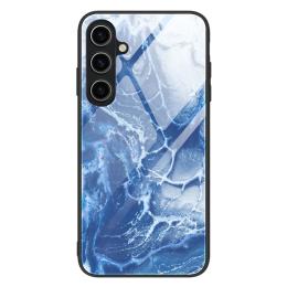 Samsung Galaxy A05s 4G Skal Marmor Härdat Glas Blue Ocean