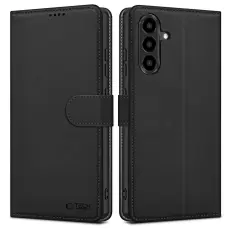 Tech-Protect Galaxy A56 5G Fodral L&auml;der Matt Svart