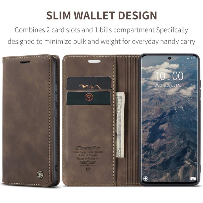 Bild 6, CASEME Redmi Note 14 Pro/Pro Plus 5G Fodral Flip Retro Läder