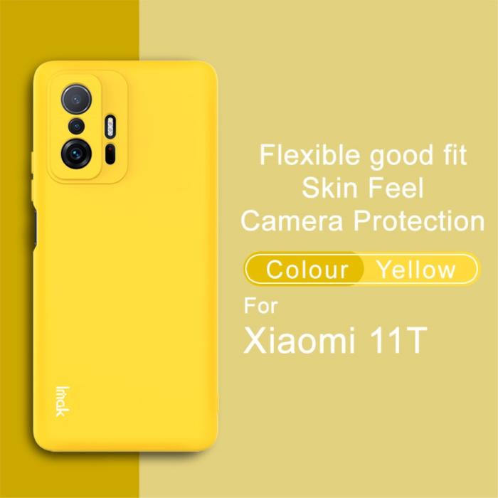 Bild 2, IMAK Xiaomi 11T / 11T Pro Skal Skin Touch Gul