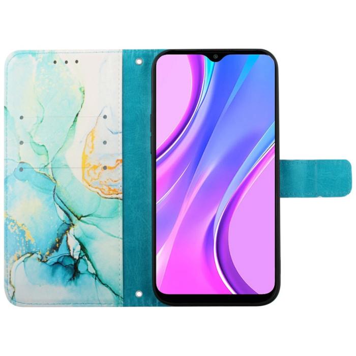 Bild 3, Xiaomi 12T / 12T Pro Fodral Marmor Blå/Grön