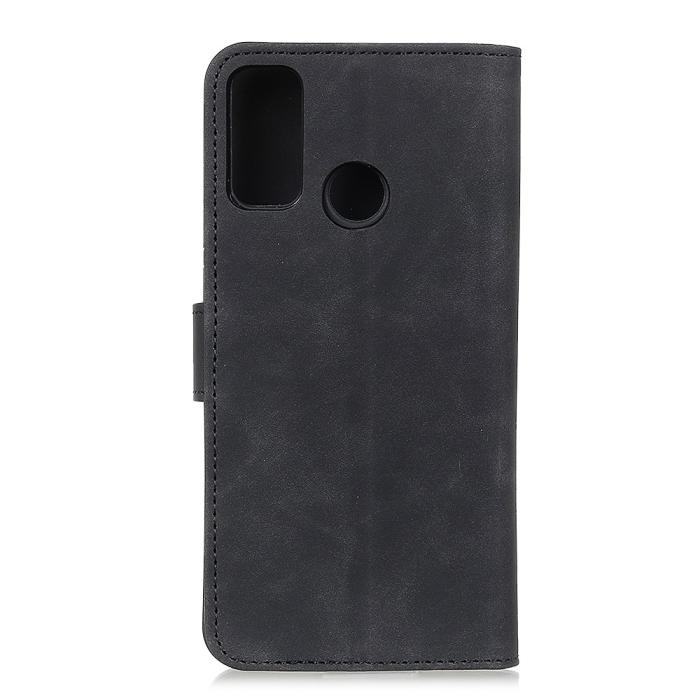 Bild 2, Motorola Moto G10/G20/G30 - KHAZNEH Retro Läder Fodral - Svart