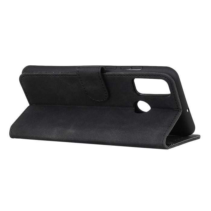 Bild 3, Motorola Moto G10/G20/G30 - KHAZNEH Retro Läder Fodral - Svart