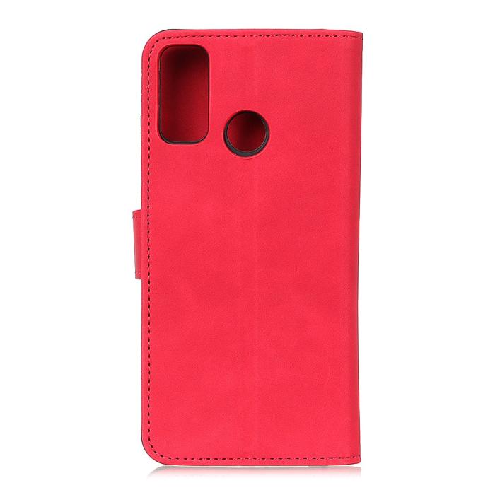 Bild 2, Motorola Moto G10/G20/G30 - KHAZNEH Retro Läder Fodral - Röd