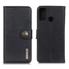 Motorola Moto G10/G20/G30 - KHAZNEH Läder Fodral - Svart