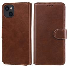 iPhone 13 - Solid Läder Fodral - Brun