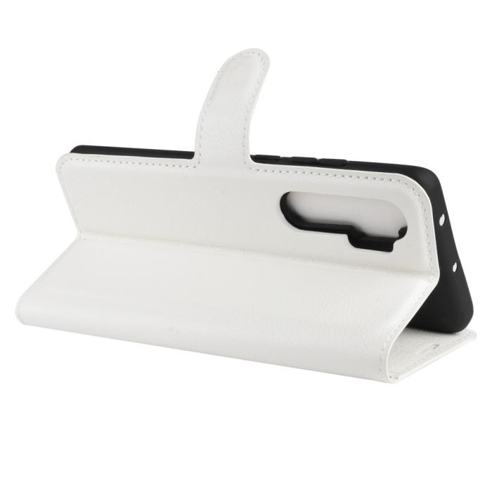Bild 5, Xiaomi Mi Note 10 Lite - Litchi Plånboksfodral - Vit