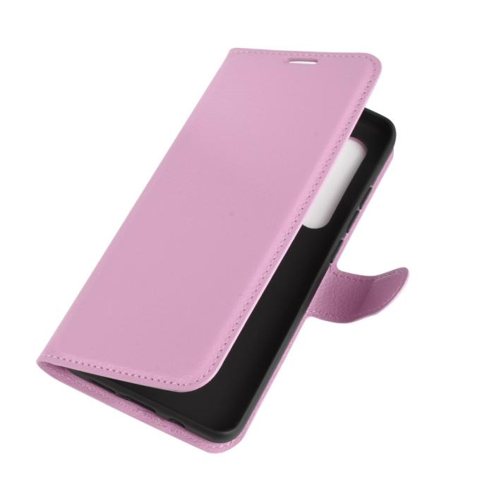 Bild 2, Xiaomi Mi Note 10 Lite - Litchi Plånboksfodral - Ljus Rosa