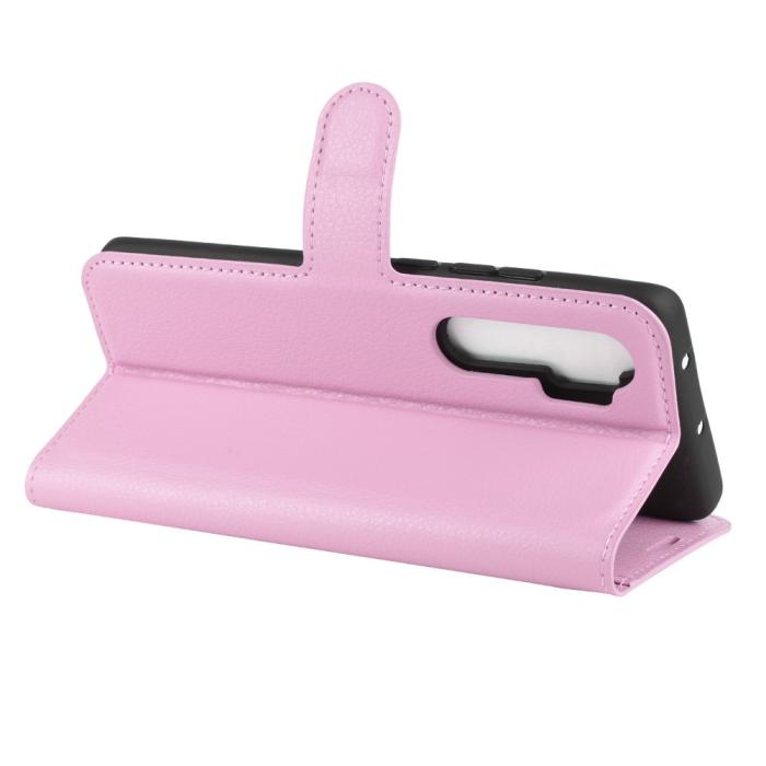 Bild 5, Xiaomi Mi Note 10 Lite - Litchi Plånboksfodral - Ljus Rosa
