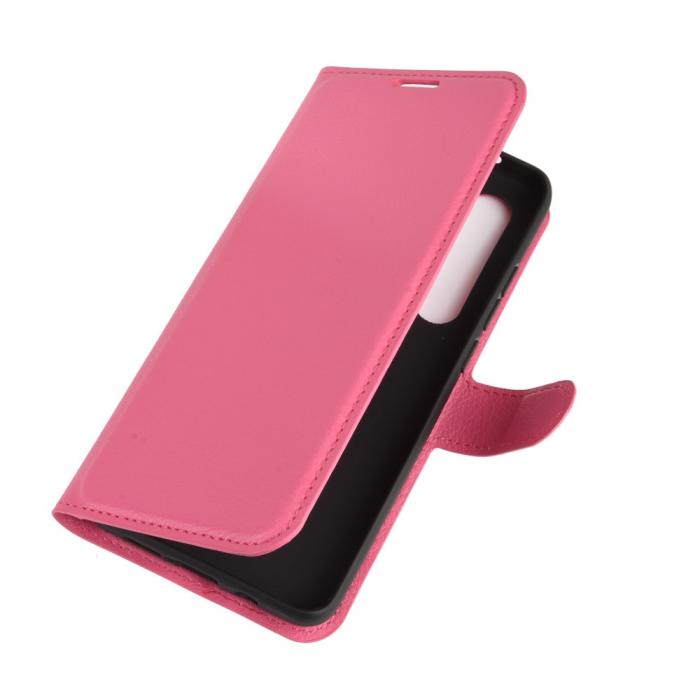 Bild 2, Xiaomi Mi Note 10 Lite - Litchi Plånboksfodral - Rosa