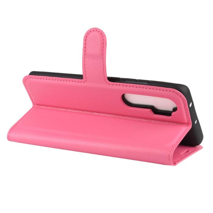 Bild 5, Xiaomi Mi Note 10 Lite - Litchi Plånboksfodral - Rosa
