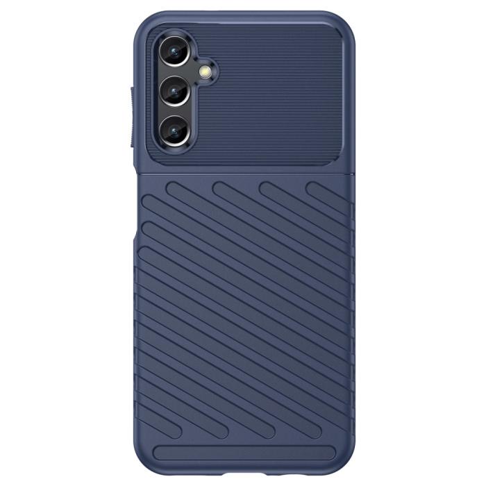 Bild 2, Samsung Galaxy A14 4G/5G Skal Twill Textur Blå