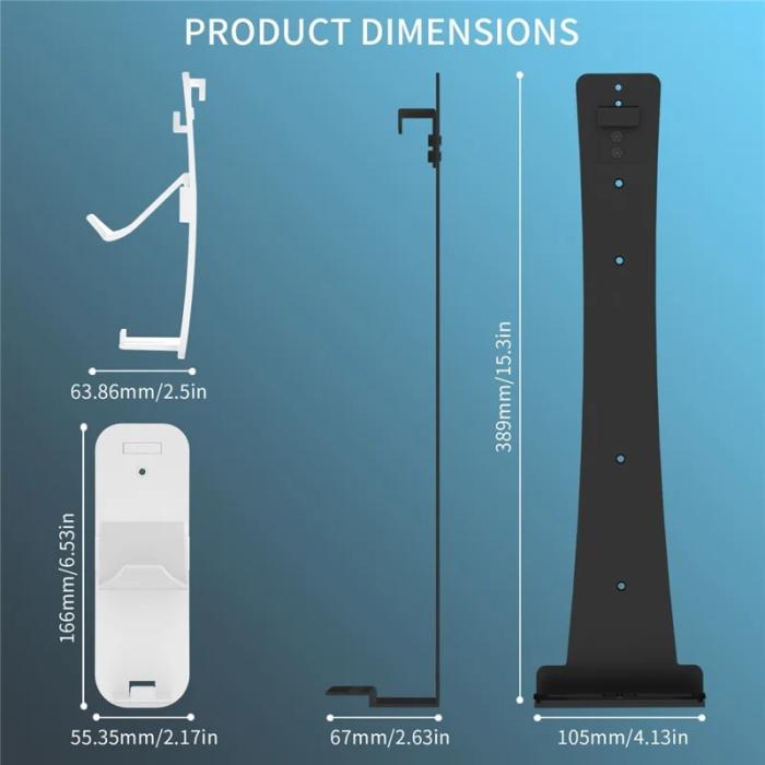 Bild 5, JYS Väggfäste För PS5/PS5 Pro/ PS5 Slim Svart