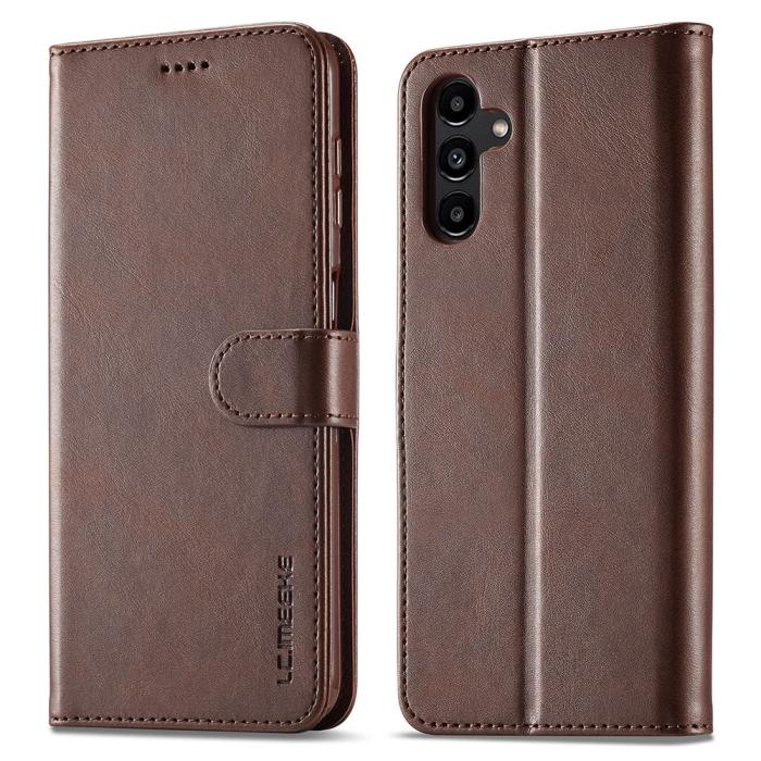 Bild 1, LC.IMEEKE Galaxy A54 5G Fodral Läder Brun