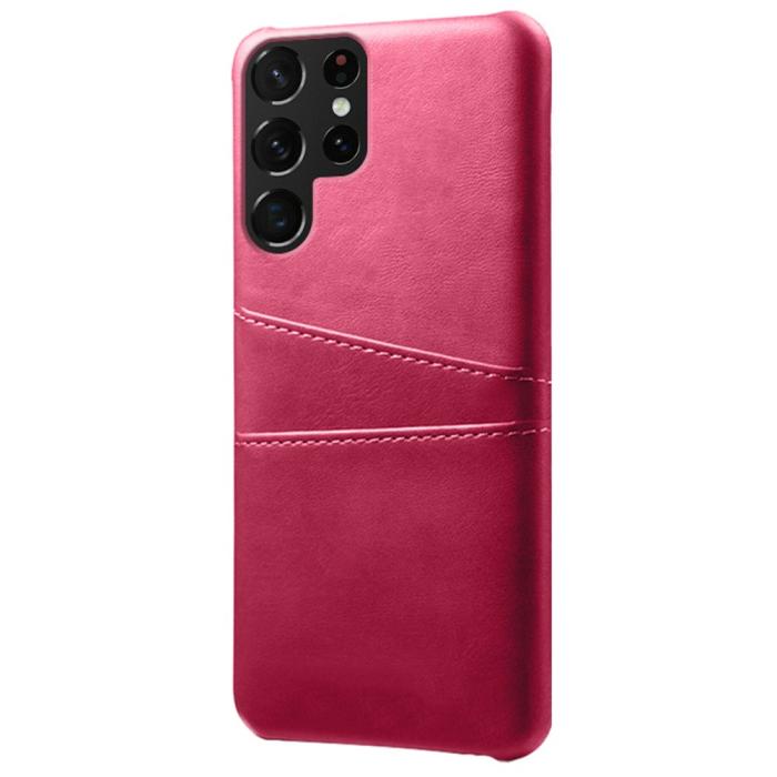 Bild 2, Samsung Galaxy S22 Ultra Skal Kortfack Rosa