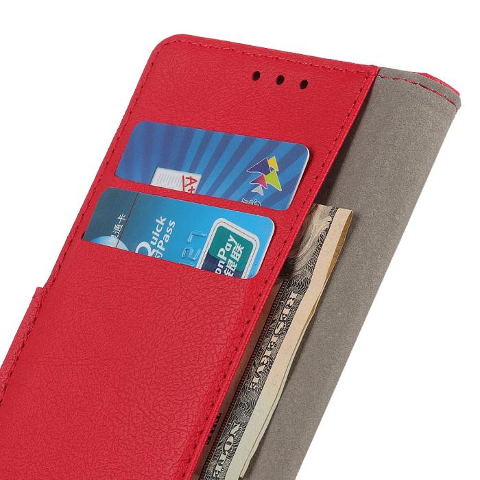 Bild 6, Samsung Galaxy S22 Ultra Fodral PU Läder Röd