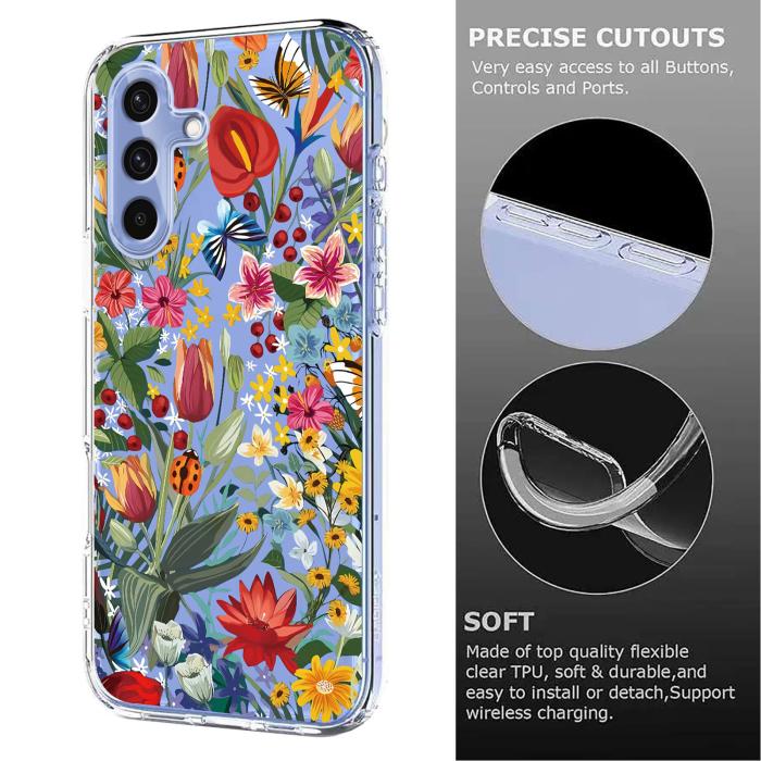 Bild 6, Samsung Galaxy A57 5G Skal Med Tryck Blommor