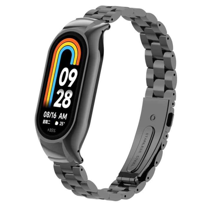 Bild 3, Xiaomi Smart Band 9/8 Lyxigt Metallarmband Svart