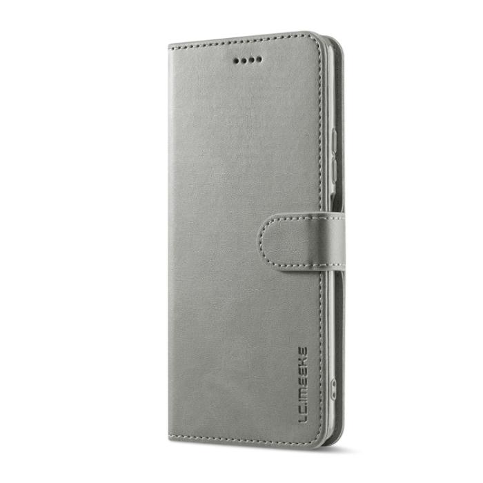 Bild 2, LC.IMEEKE Xiaomi 12 Pro Fodral Läder Grå