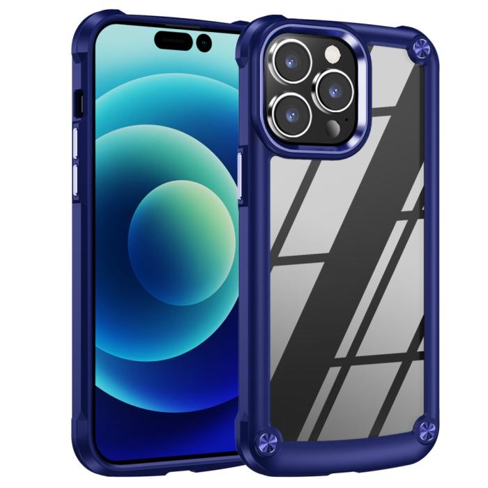 Bild 1, iPhone 16 Pro Skal Shockproof Hybrid Armor Blå