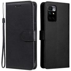 Xiaomi Redmi 10 Fodral Solid Läder Svart