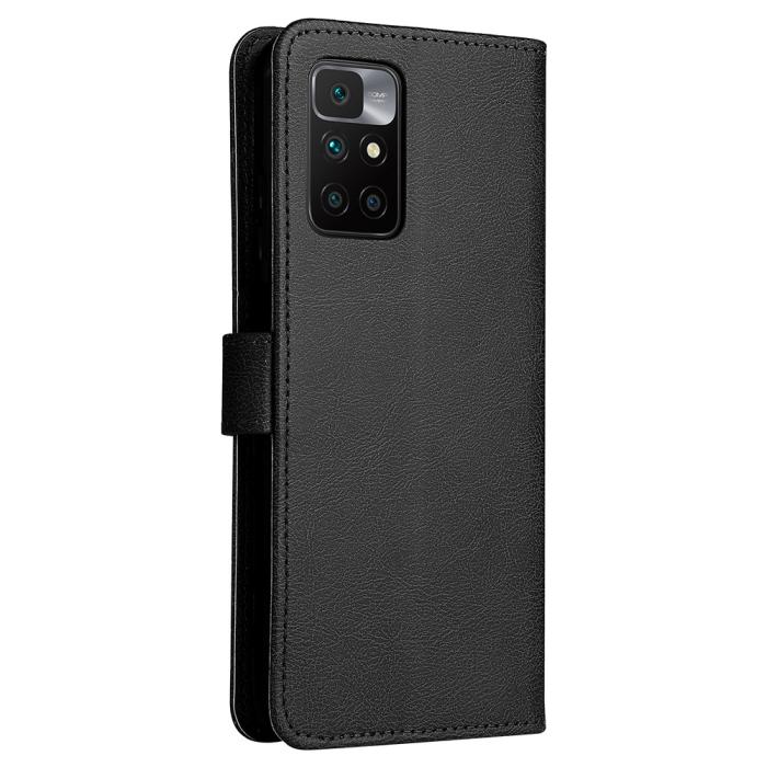 Bild 4, Xiaomi Redmi 10 Fodral Solid Läder Svart