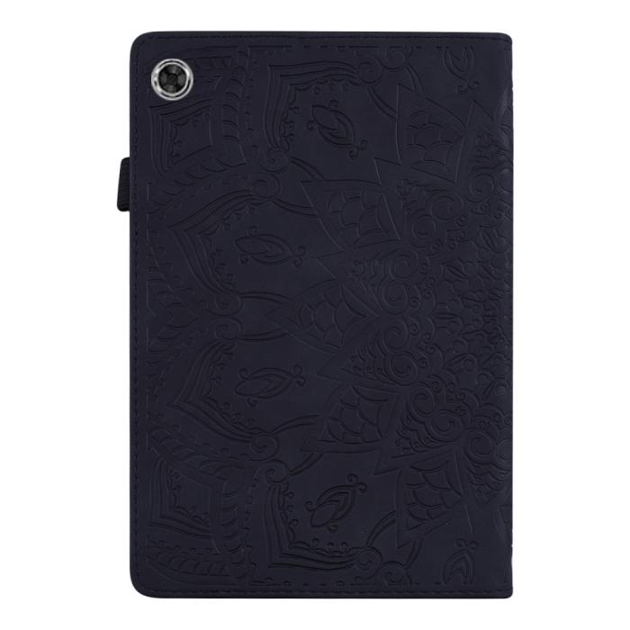 Bild 3, Samsung Galaxy Tab A8 10.5 (2021) Fodral Tryckt Flower Svart