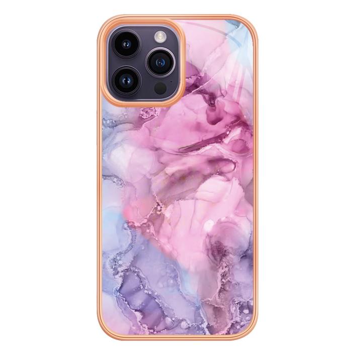 Bild 2, iPhone 16 Pro Skal TPU Marmor Rosa