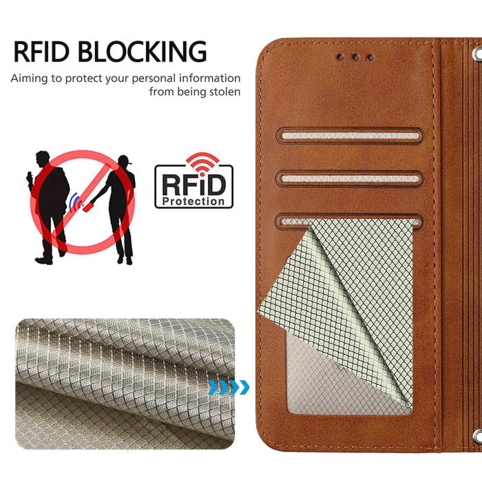 Bild 3, Nothing Phone 3 Fodral RFID Läder Brun