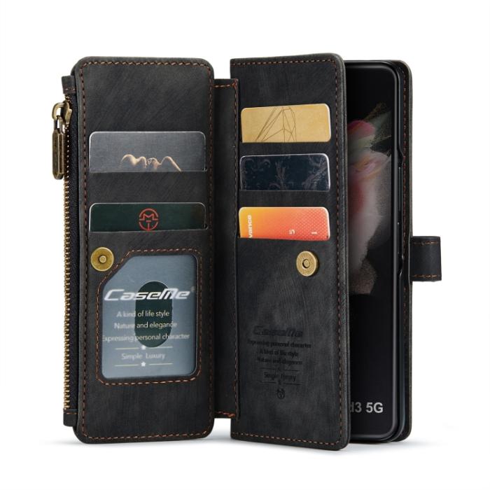 Bild 4, CASEME Galaxy Z Fold 3 Fodral Multifunktionell Svart