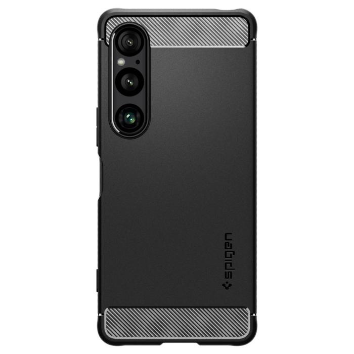 Bild 2, Spigen Sony Xperia 1 VI Skal Rugged Armor Matt Svart
