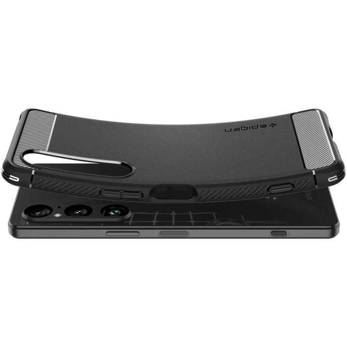 Bild 5, Spigen Sony Xperia 1 VI Skal Rugged Armor Matt Svart