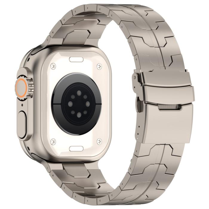 Bild 1, Apple Watch 42/44/45/49 mm Armband Steel Titanium