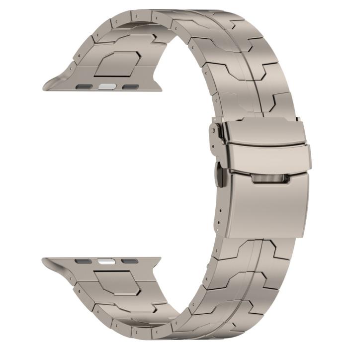 Bild 2, Apple Watch 42/44/45/49 mm Armband Steel Titanium