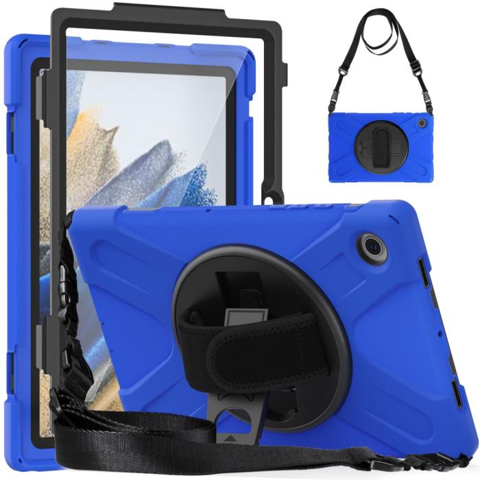 Bild 2, Galaxy Tab A8 10.5 Roterande X-Shape Hybrid Skal