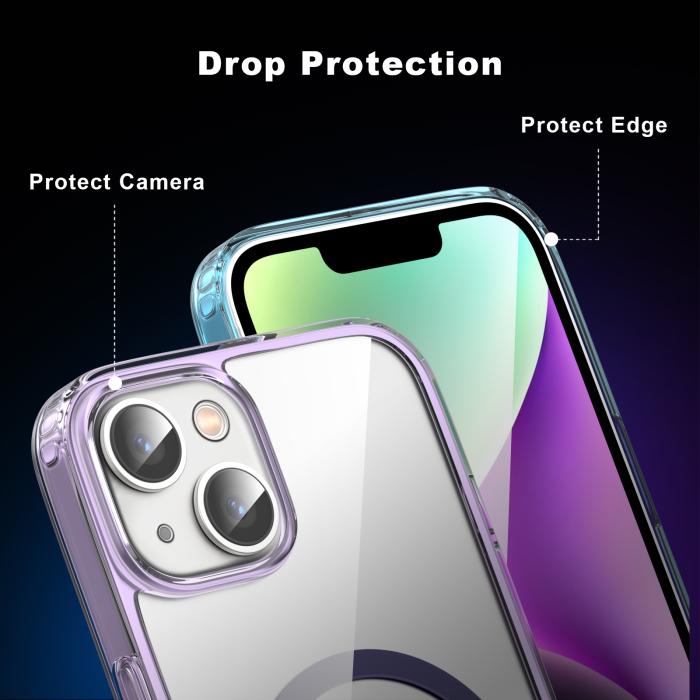 Bild 4, ColorPop iPhone 14 Plus Skal CH MagSafe Transparent/Ljus Blå