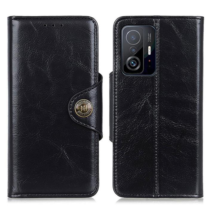 Bild 1, KHAZNEH Xiaomi 11T / 11T Pro Fodral Läder Svart