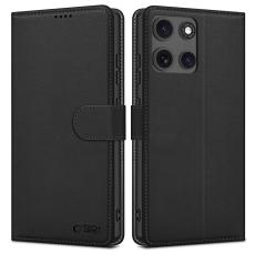 Tech-Protect Motorola Moto G15/G15 Power Fodral L&auml;der Matt Svart