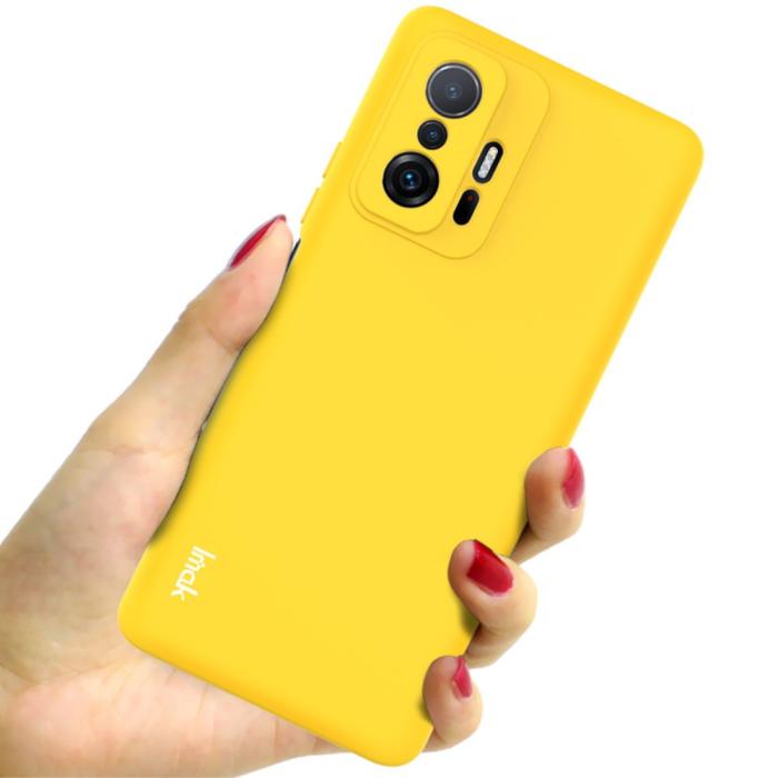Bild 3, IMAK Xiaomi 11T / 11T Pro Skal Skin Touch Gul