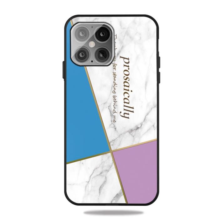 Bild 1, iPhone 12 / 12 Pro - Marmor TPU Skal