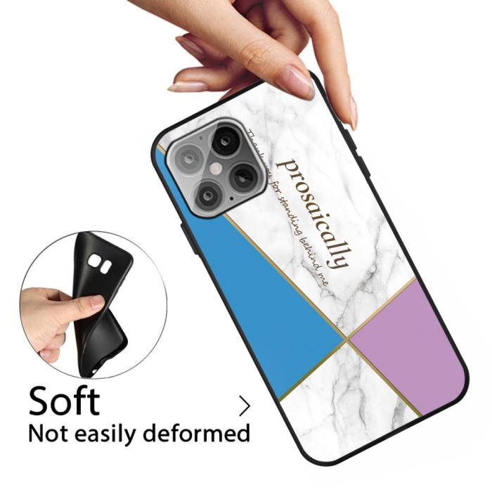 Bild 3, iPhone 12 / 12 Pro - Marmor TPU Skal