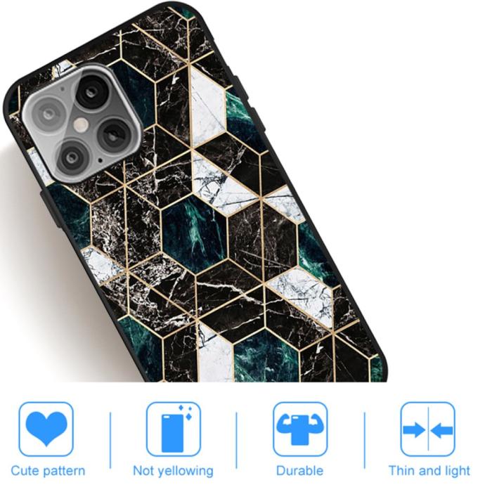 Bild 5, iPhone 12 / 12 Pro - Marmor TPU Skal