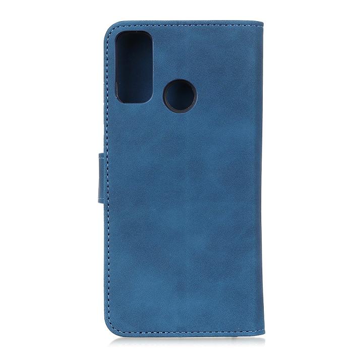 Bild 2, Motorola Moto G10/G20/G30 - KHAZNEH Retro Läder Fodral - Blå