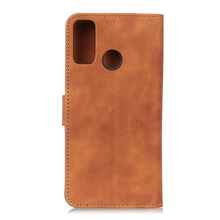 Bild 2, Motorola Moto G10/G20/G30 - KHAZNEH Retro Läder Fodral - Brun