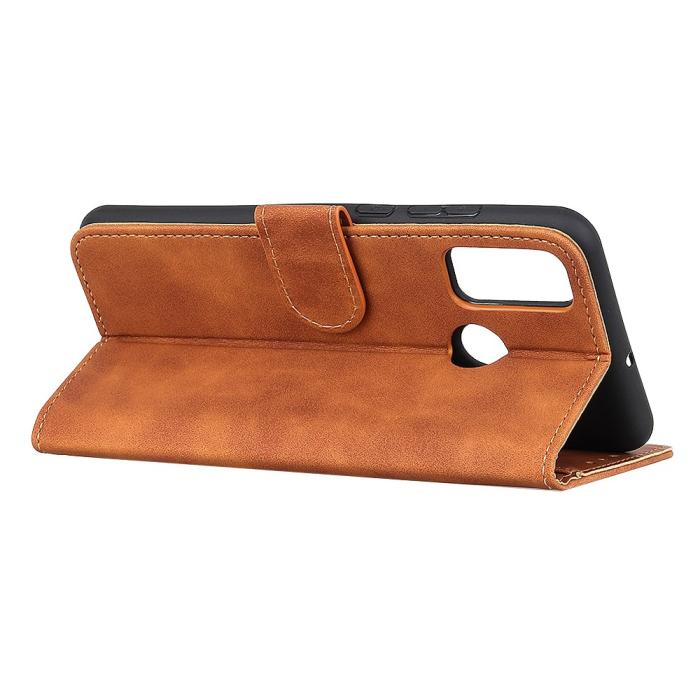 Bild 3, Motorola Moto G10/G20/G30 - KHAZNEH Retro Läder Fodral - Brun