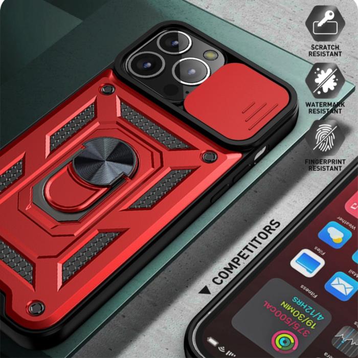 Bild 6, iPhone 13 - Hybrid Ring Skal CamShield - Svart